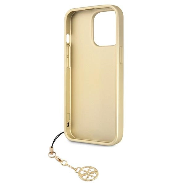 Etui Guess 4G Charms Collection na iPhone 13 Pro / iPhone 13 - brązowe