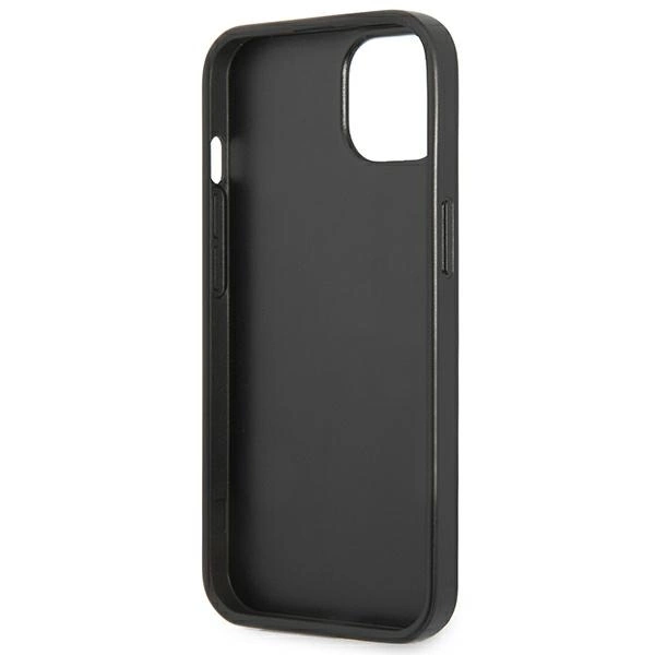 Etui Guess Saffiano Triangle Logo na iPhone 13 mini - czarne