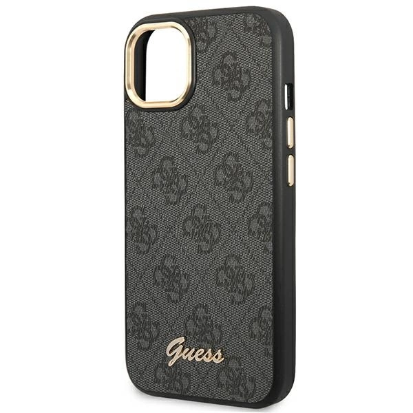 Etui Guess 4G Vintage Gold Logo na iPhone 14 Plus - czarne