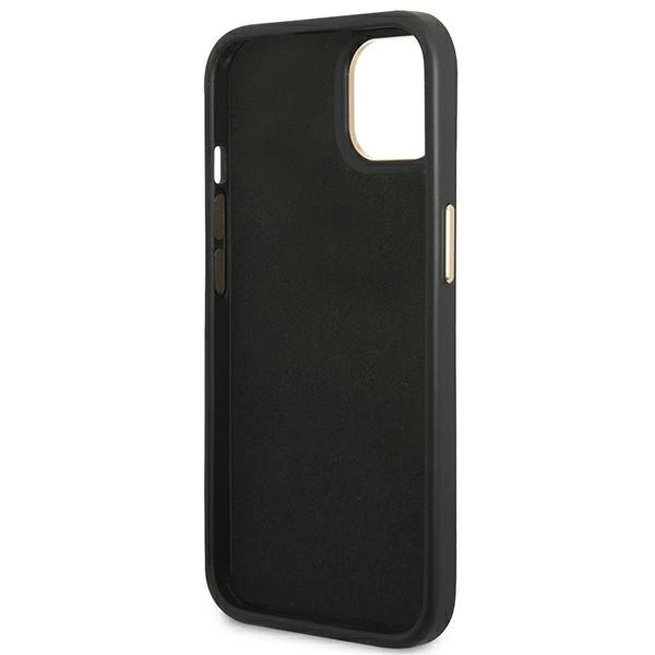 Etui Guess 4G Vintage Gold Logo na iPhone 14 Plus - czarne