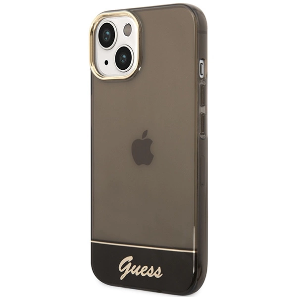 Etui Guess Translucent na iPhone 14 Plus - czarne