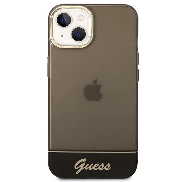 Etui Guess Translucent na iPhone 14 Plus - czarne