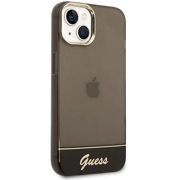 Etui Guess Translucent na iPhone 14 Plus - czarne
