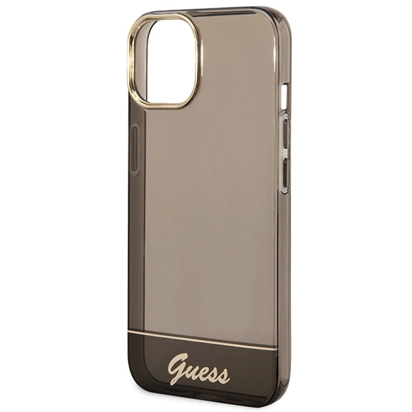 Etui Guess Translucent na iPhone 14 Plus - czarne