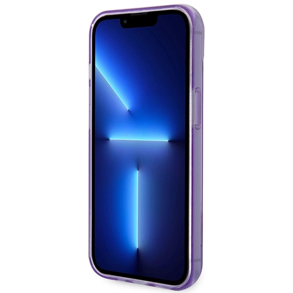 Etui Guess Translucent na iPhone 14 Plus - fioletowe