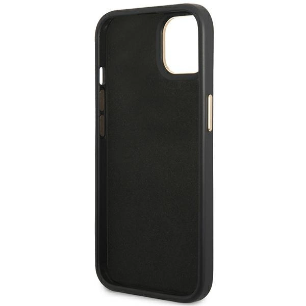 Etui Guess Croco Collection na iPhone 14 Plus - czarne