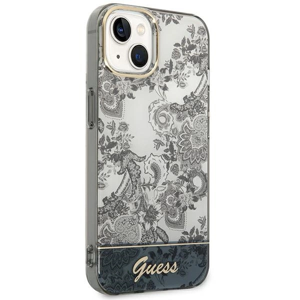Etui Guess Porcelain Collection na iPhone 14 Plus - szare