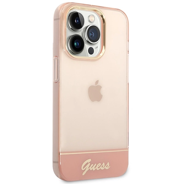 Etui Guess Translucent iPhone 14 Pro Max 6,7" - różowe