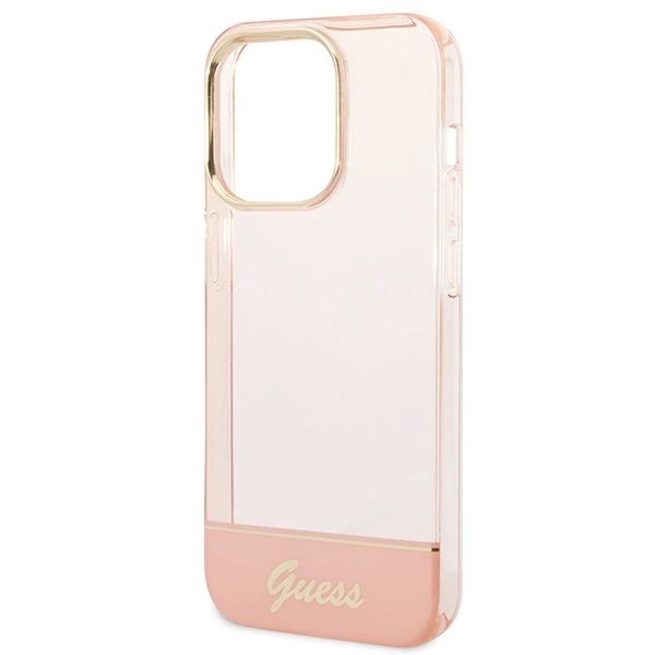 Etui Guess Translucent iPhone 14 Pro Max 6,7" - różowe