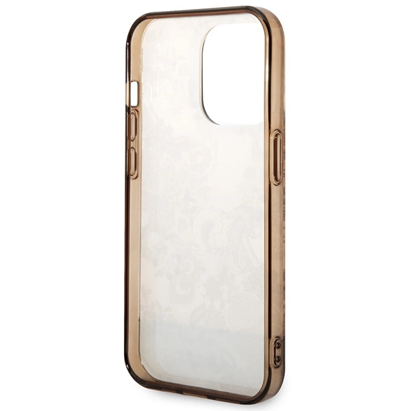 Etui Guess Porcelain Collection na iPhone 14 Pro Max - beżowe