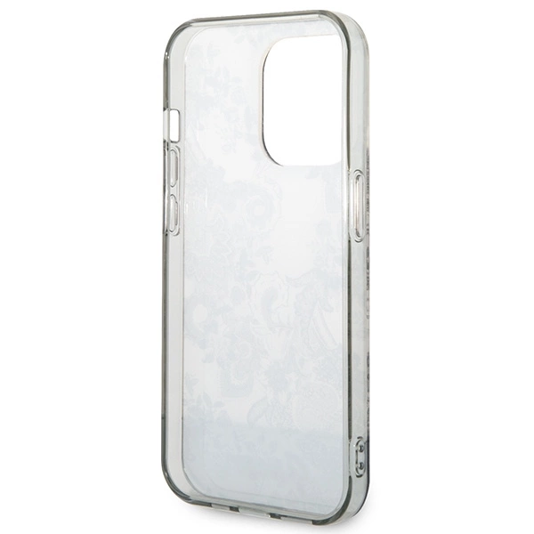 Etui Guess Porcelain Collection na iPhone 14 Pro Max - szare