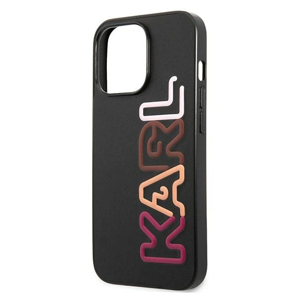 Etui Karl Lagerfeld Multipink Brand na iPhone 13 Pro / iPhone 13 - czarne