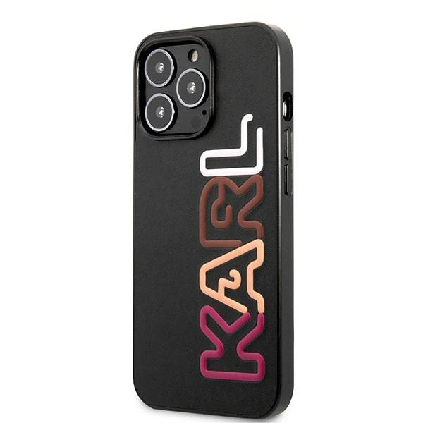 Etui Karl Lagerfeld Multipink Brand na iPhone 13 Pro Max - czarne
