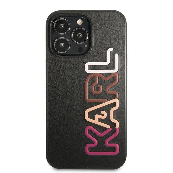 Etui Karl Lagerfeld Multipink Brand na iPhone 13 Pro Max - czarne