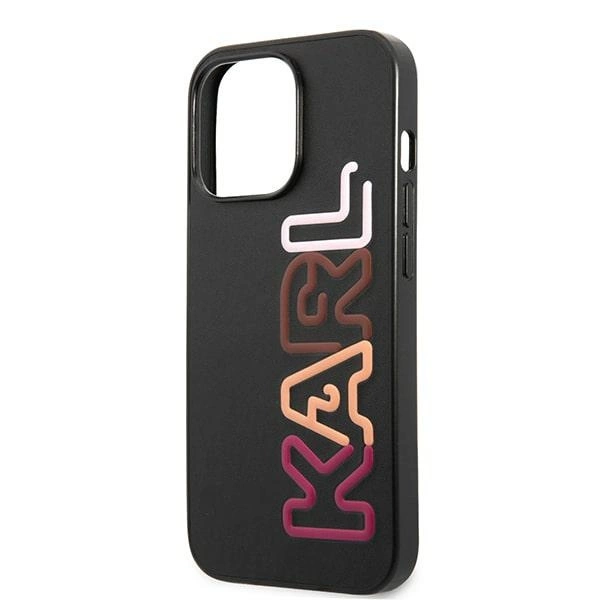 Etui Karl Lagerfeld Multipink Brand na iPhone 13 Pro Max - czarne