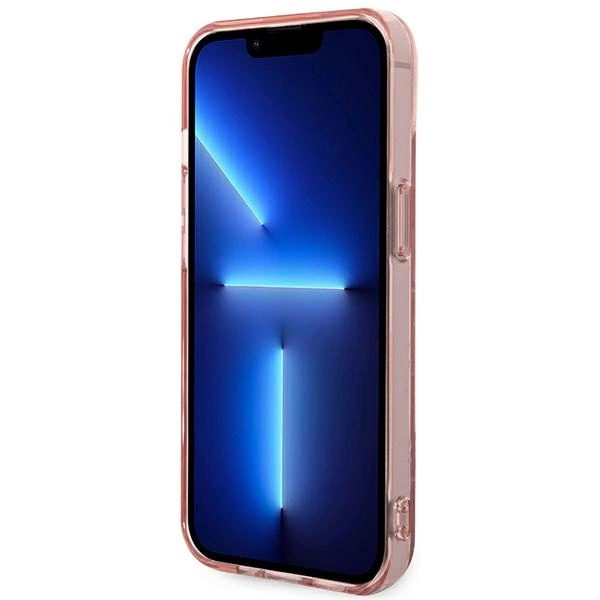 Etui Karl Lagerfeld Mono Vertical Stripe na iPhone 14 Plus - różowe