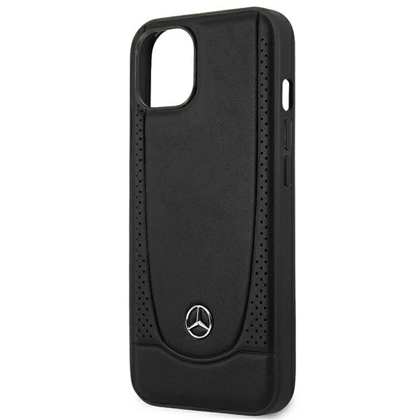 Etui Mercedes Leather Urban na iPhone 14 Plus - czarne
