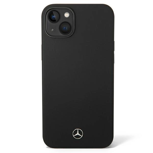 Etui Mercedes Silicone Line na iPhone 14 Plus - czarne