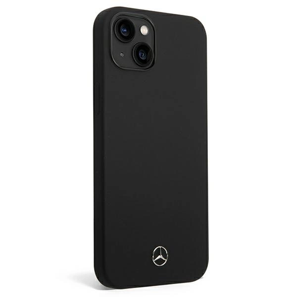 Etui Mercedes Silicone Line na iPhone 14 Plus - czarne