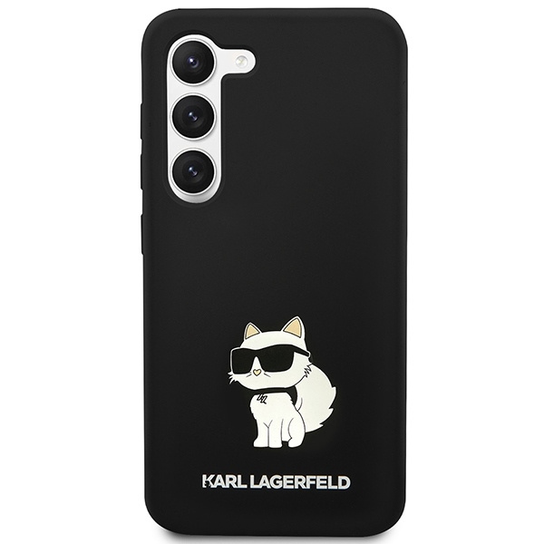 KARL LAGERFELD KLHCS23MSNCHBCK S23+ S916 HARDCASE CZARNY/BLACK SILICONE CHOUPETTE