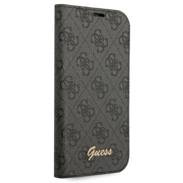 Etui Guess 4G Vintage Gold Logo na iPhone 14 Pro - czarne
