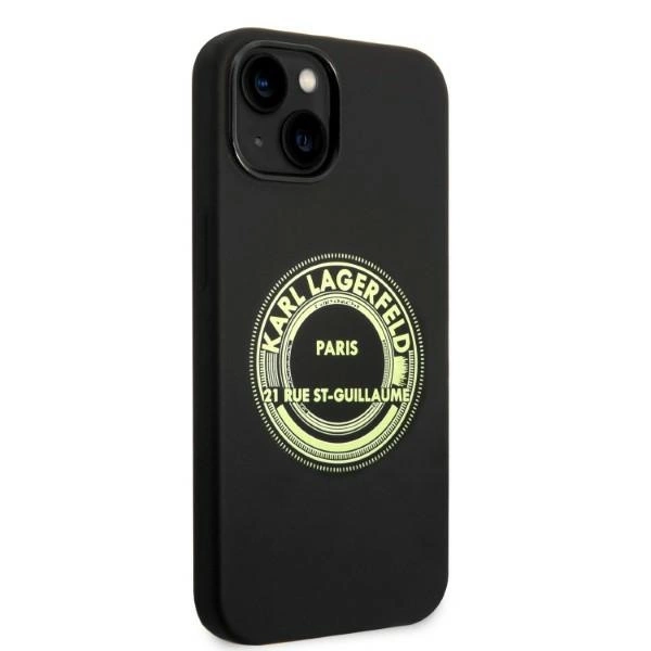 Etui Karl Lagerfeld Silicone RSG na iPhone 14 Plus - czarne