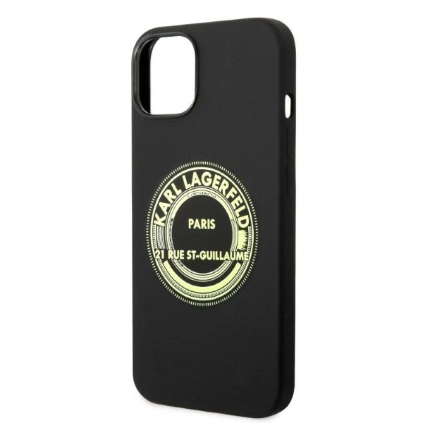 Etui Karl Lagerfeld Silicone RSG na iPhone 14 Plus - czarne
