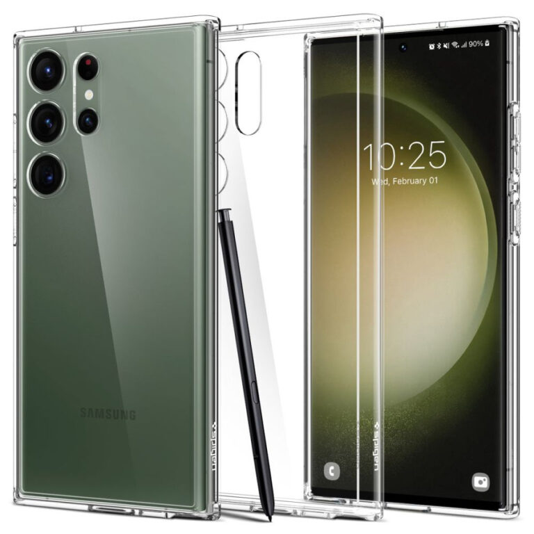Etui Spigen Ultra Hybrid na Samsung Galaxy S23 Ultra - przezroczyste