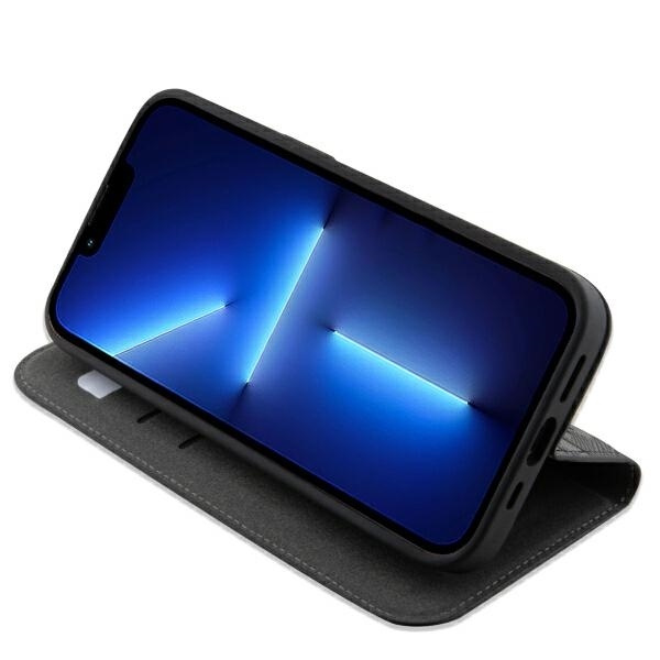 KARL LAGERFELD KLBKP14SSAKLHPK IPHONE 14 / 15 / 13 6.1" BOOKCASE CZARNY/BLACK SAFFIANO MONOGRAM