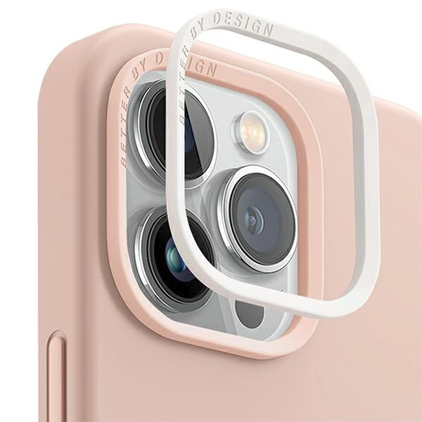 Etui UNIQ Lino Hue Magclick Charging na iPhone 14 Pro Max - różowe