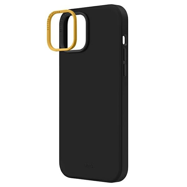 Etui Uniq Lino na iPhone 14 Plus - czarne