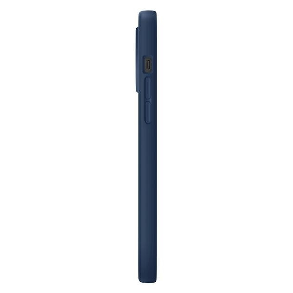 Etui Uniq Lino na iPhone 14 Plus - niebieskie