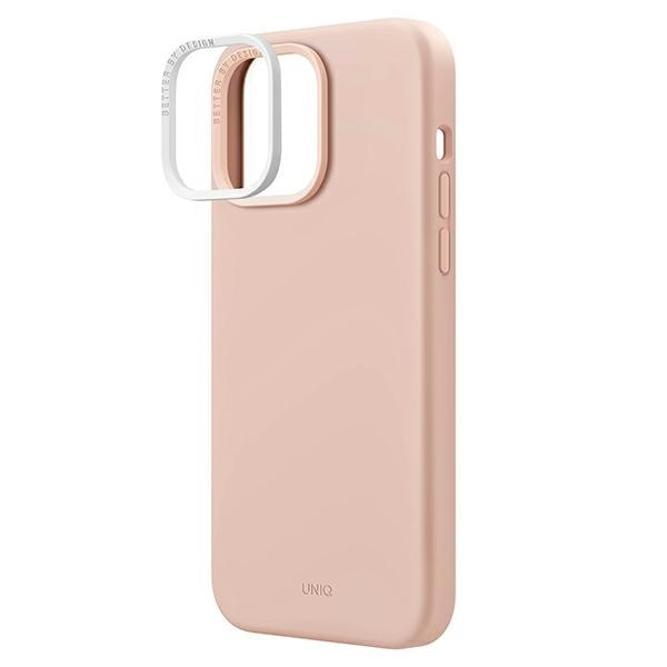 UNIQ etui Lino iPhone 14 Pro Max 6,7" różowy/pink blush