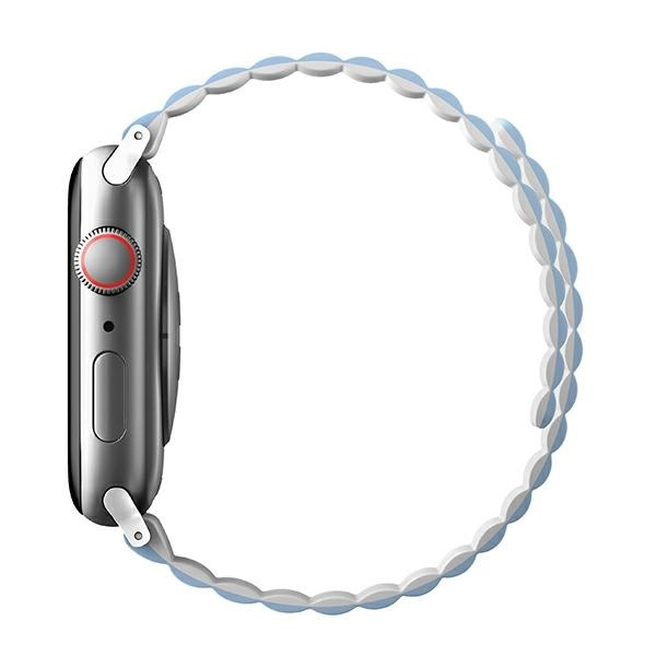 Pasek Uniq Revix na Apple Watch 1/2/3/4/5/6/7/8/SE/SE2/Ultra 42/44/45/49mm - biało-niebieski