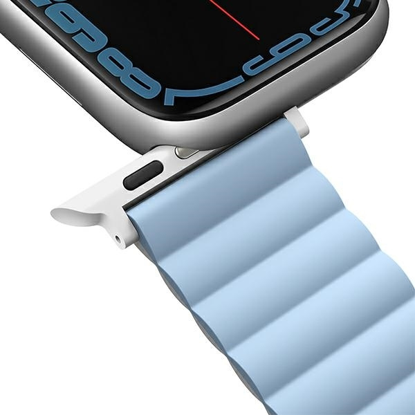 Pasek Uniq Revix na Apple Watch 1/2/3/4/5/6/7/8/SE/SE2/Ultra 42/44/45/49mm - biało-niebieski