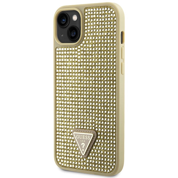 Guess GUHCP14MHDGTPD iPhone 14 Plus / 15 Plus 6.7" złoty/gold hardcase Rhinestone Triangle
