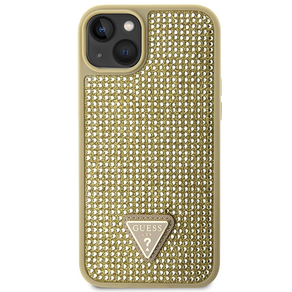 Guess GUHCP14SHDGTPD iPhone 14 / 15 / 13 6.1" złoty/gold hardcase Rhinestone Triangle