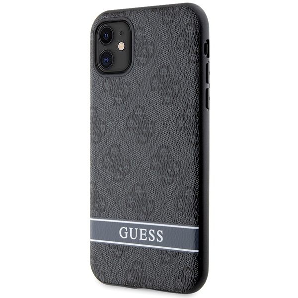 Guess GUHCN61P4SNK iPhone 11 / Xrszary/grey hardcase 4G Stripe