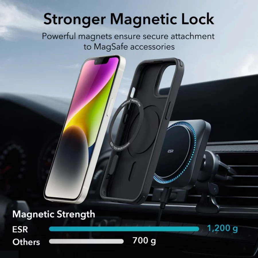 Etui ESR Classic Hybrid Halolock MagSafe na iPhone 14 Plus - czarne