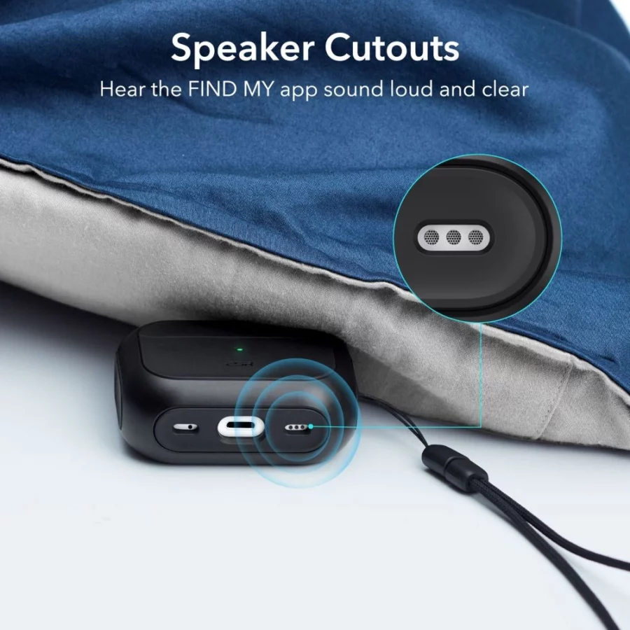 ESR Orbit Halolock z MagSafe na Apple AirPods Pro 1 / 2 - czarne