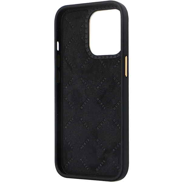 Guess GUHCP13XM4DGPK iPhone 13 Pro Max6.7" czarny/black hardcase Silicone Logo Strass 4G