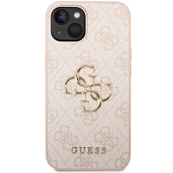 Guess GUHCP15S4GMGPI iPhone 15 / 14 / 13 6.1" różowy/pink hardcase 4G Big Metal Logo
