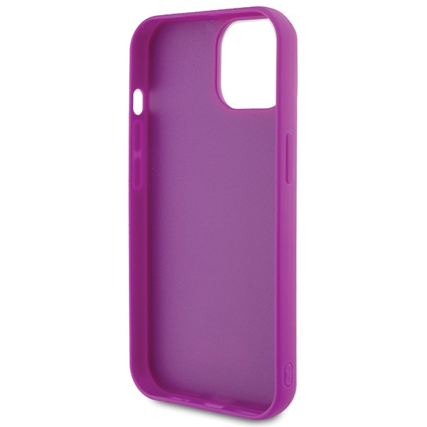 Guess GUHCP15SPMSDGSF iPhone 15 / 14 / 13 6.1" fuksja/fuschia hardcase Disco Metal Script