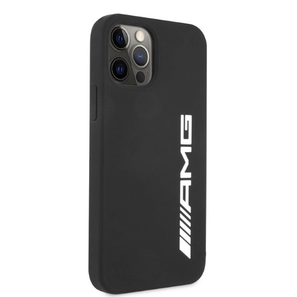 Etui AMG Silicone Big Logo na iPhone 12 Pro Max - czarne
