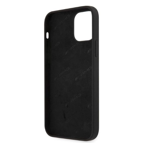 Etui AMG Silicone Big Logo na iPhone 12 Pro Max - czarne