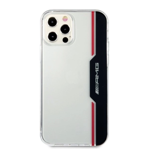 Etui AMG Electroplate Vertical na iPhone 12 / iPhone 12 Pro - przezroczyste