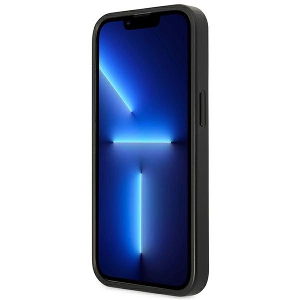 Etui Guess 4G Triangle Logo Cardslot na iPhone 13 Pro / 13 - czarne