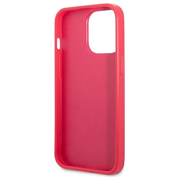 Etui Guess Saffiano 4G Small Metal Logo na iPhone 13 Pro / 13 - różowe
