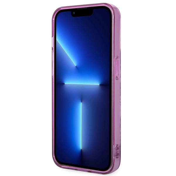 Etui Guess Porcelain Collection na iPhone 14 Pro Max - fuksjowe