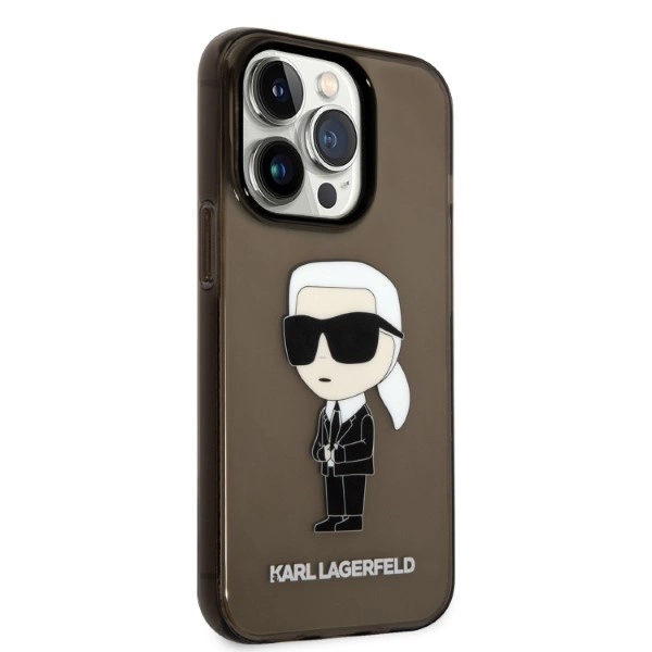 Etui Karl Lagerfeld Ikonik Karl na iPhone 14 Pro - czarne